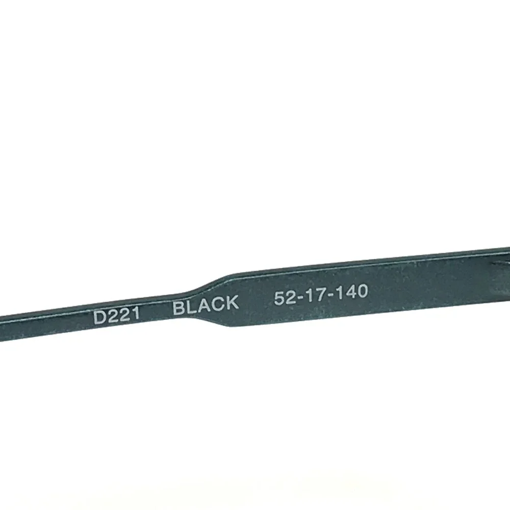 Lucky Brand Eyeglasses Frames D221 BLACK Green Cat Eye Full Rim 52-17-140